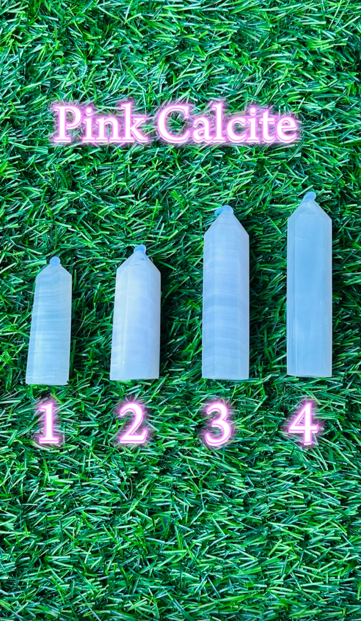 Small Pink Calcite Tower