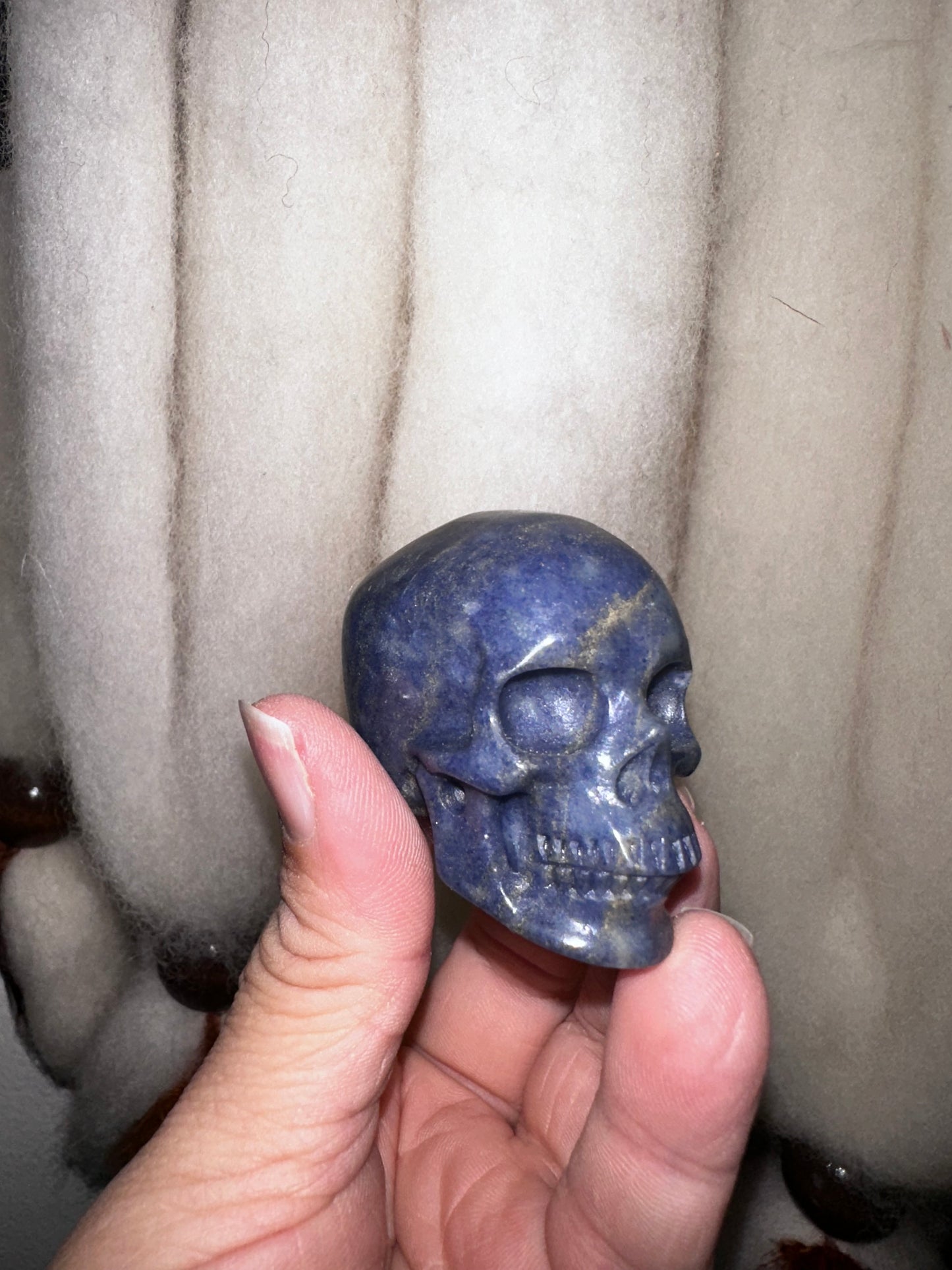 Blue Aventurine Crystal Skull