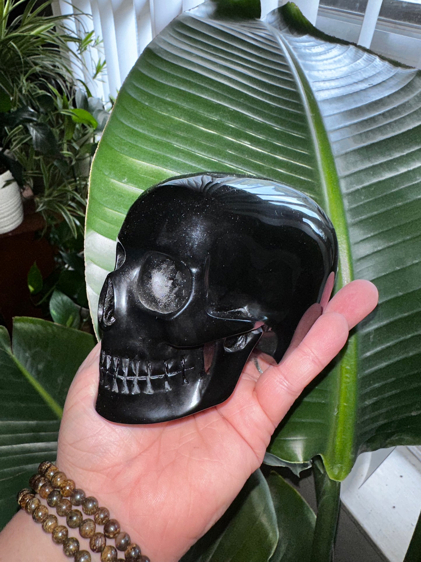 Black Obsidian Michael Hedge Crystal Skull