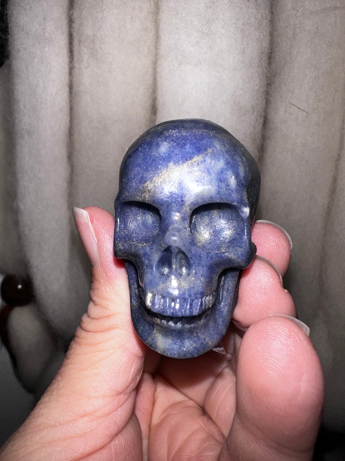 Blue Aventurine Crystal Skull