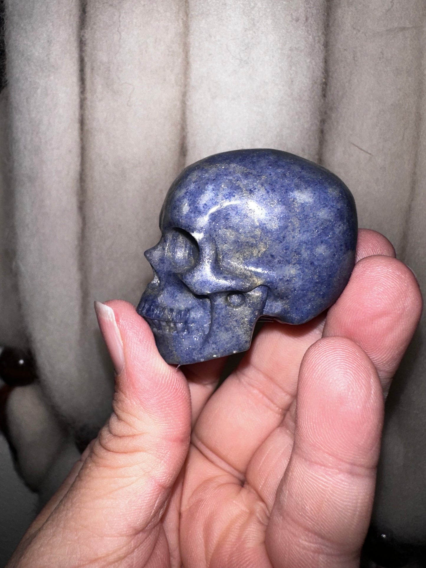 Blue Aventurine Crystal Skull