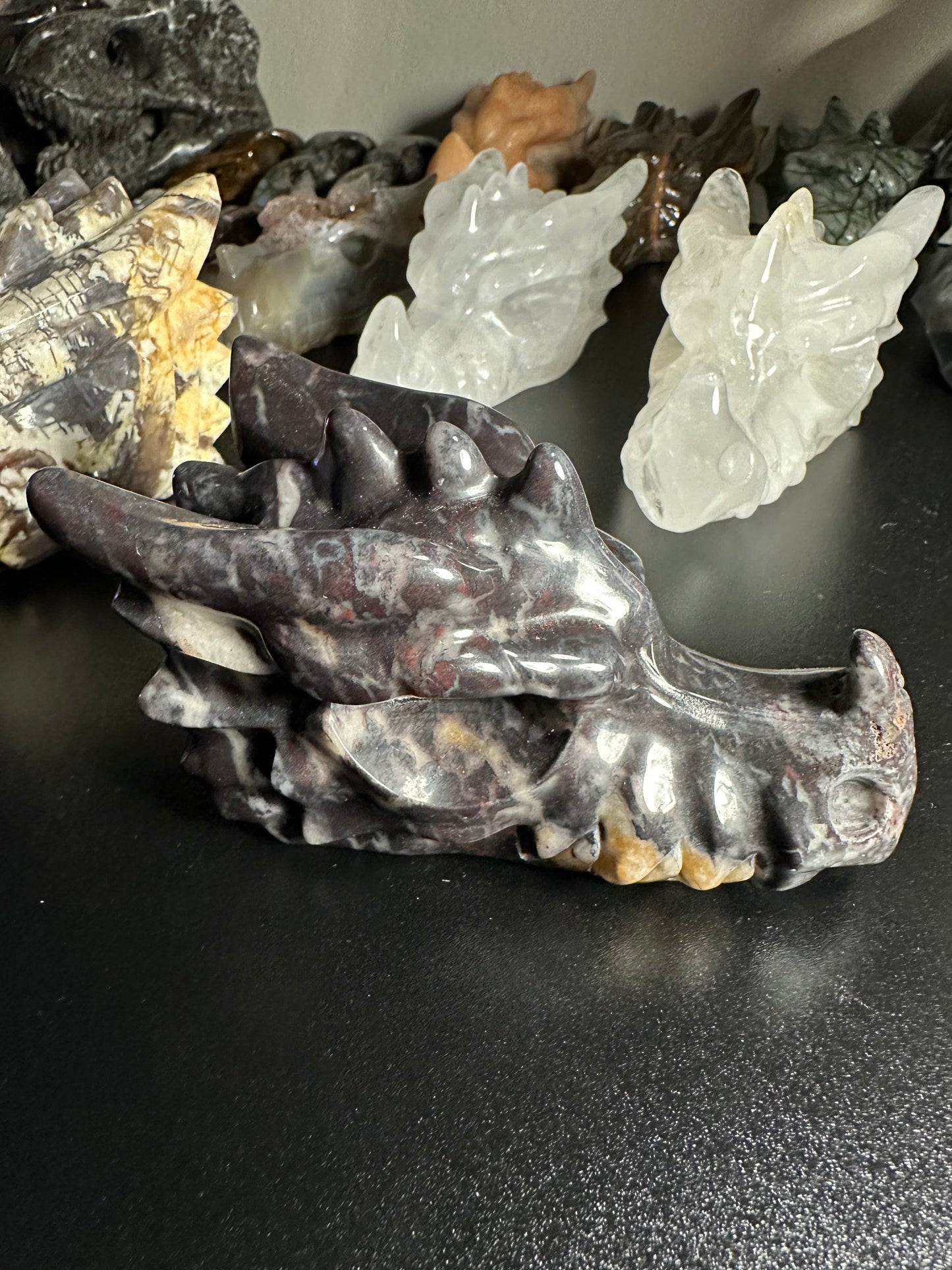 Chicken Bloodstone Dragon Skull