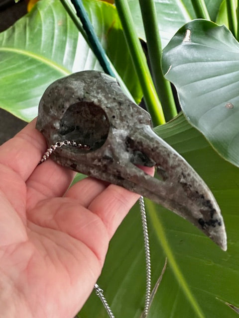 Yooperlite Raven Skull