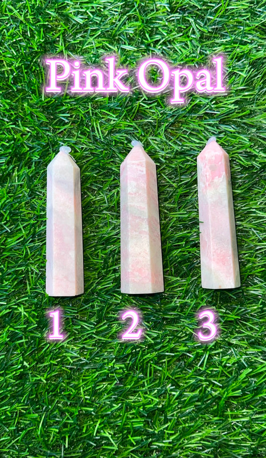 Small Pink Opal Tower
