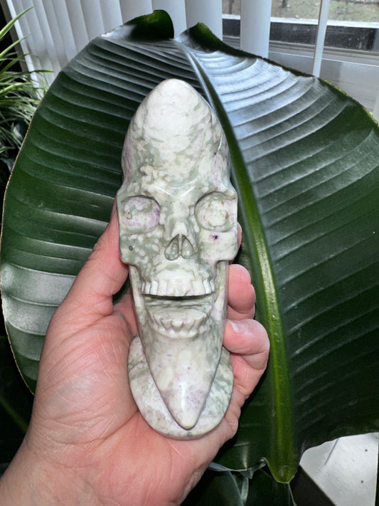 Peace Jasper Moon Skull