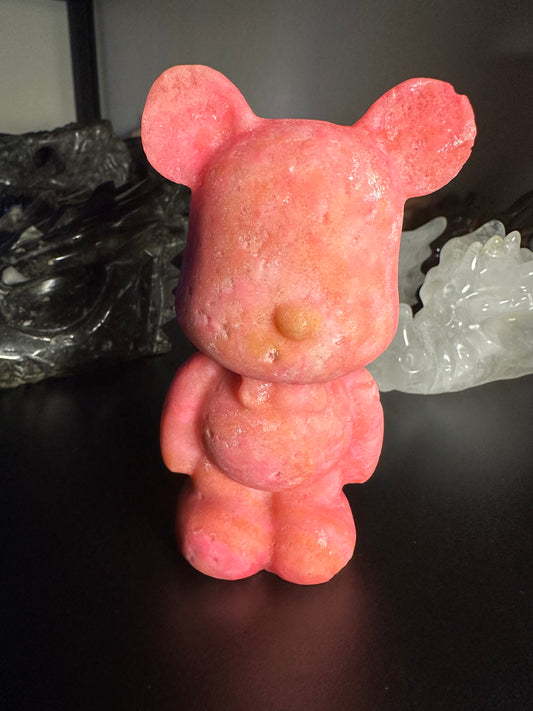 Pink Aragonite Bear