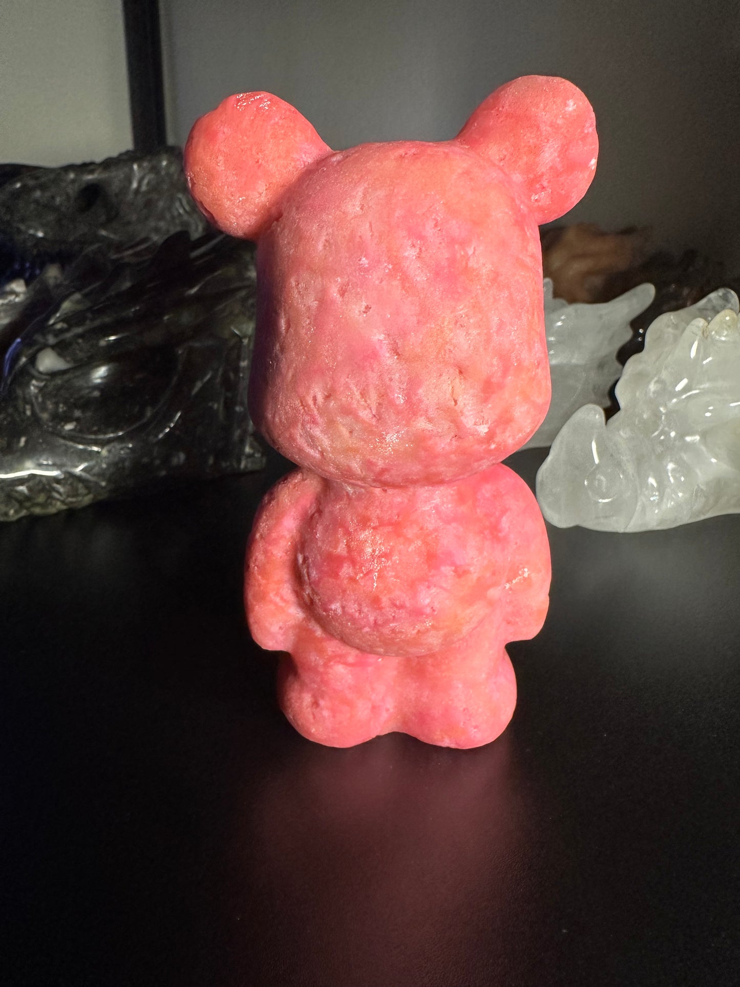 Pink Aragonite Bear