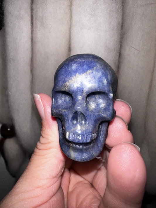 Blue Aventurine Crystal Skull